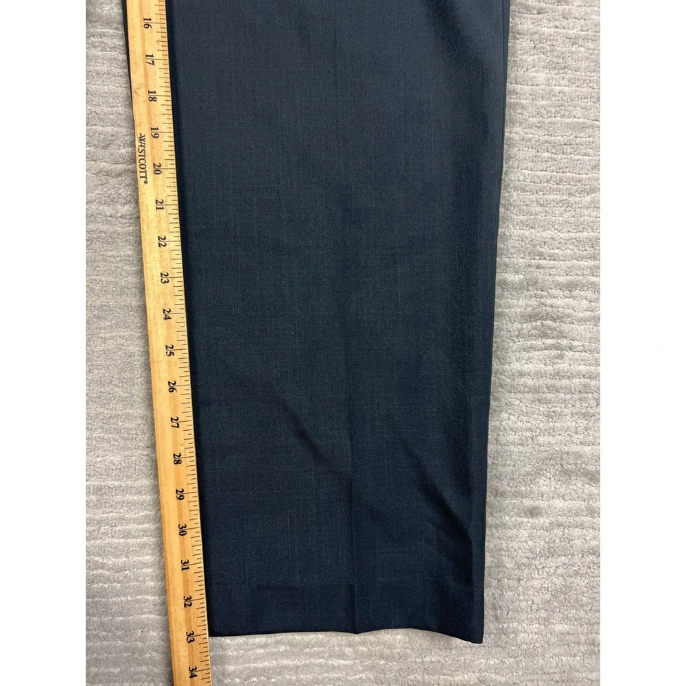 Croft & Barrow Dress Pants Mens 36x34 Charcoal Grey Flat Front Classic Trousers